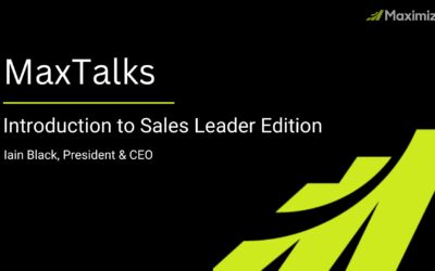 MaxTalks (video) : Introduction to Sales Leader Edition