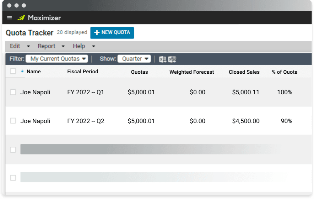 Maximizer’s New Quota Tracker – Tell Me More!