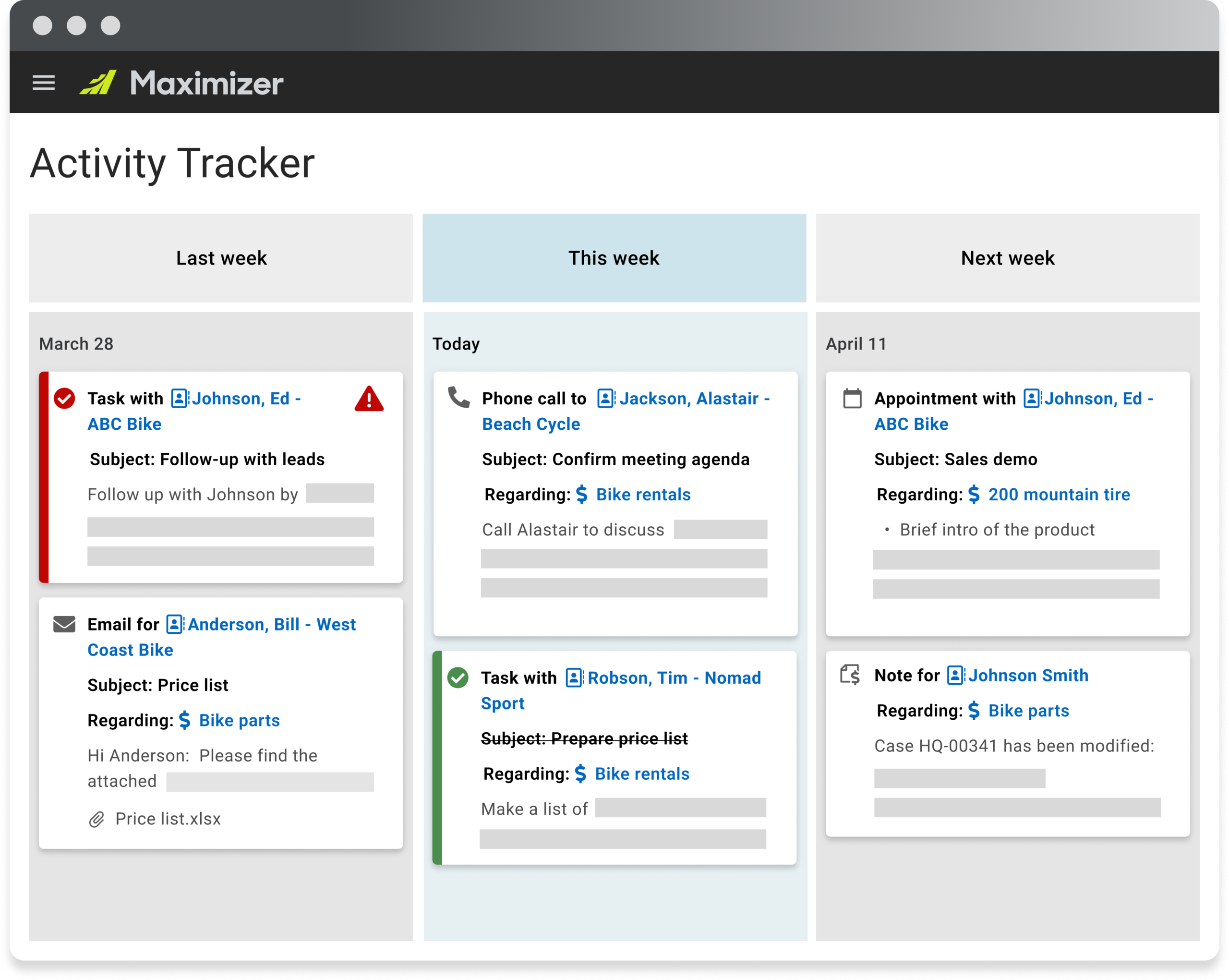 CRM for service businesses: Maximizer