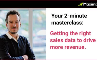Two-minute masterclass: How the right sales data helps drive more revenue.