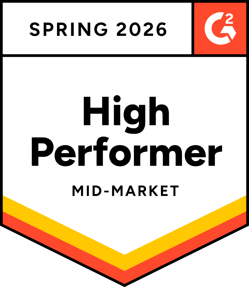 G2 High Performer, Mid-Market, Spring 2026